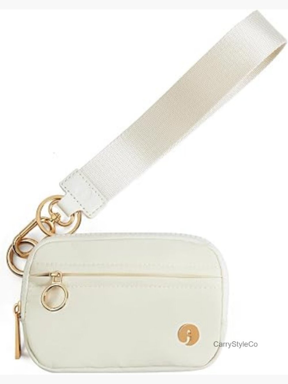 RFID Blocking Wristlet Keychain Wallet with Detachable Strap Nylon